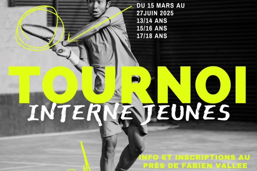 Tournoi interne jeunes de Tennis 2025