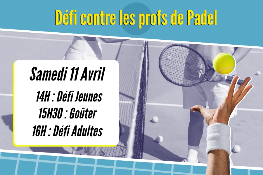 Animation « Défi contre les profs » – Samedi 11 Avril 2026