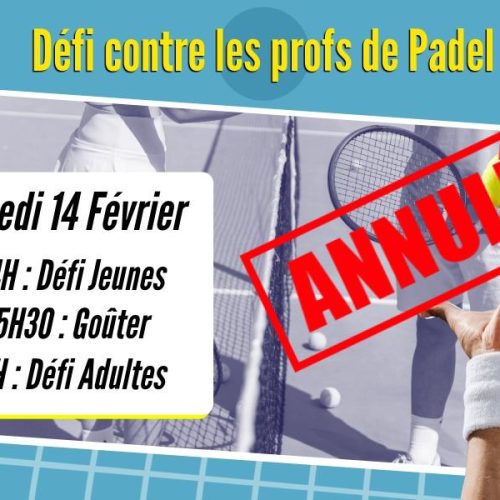 Animation « Défi contre les profs » – Samedi 14 Février 2026