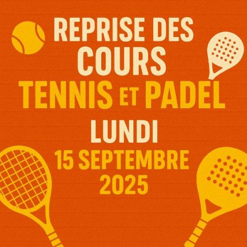 Reprise des cours 2025 / 2026
