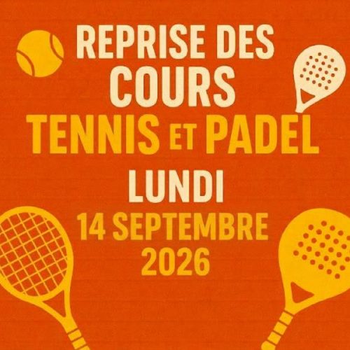 Reprise des cours 2026 / 2027